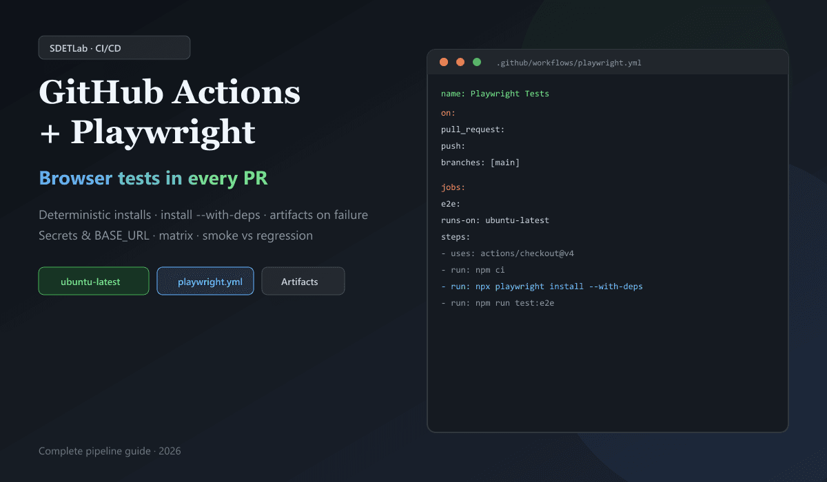 GitHub Actions + Playwright: A Complete CI/CD Pipeline Guide