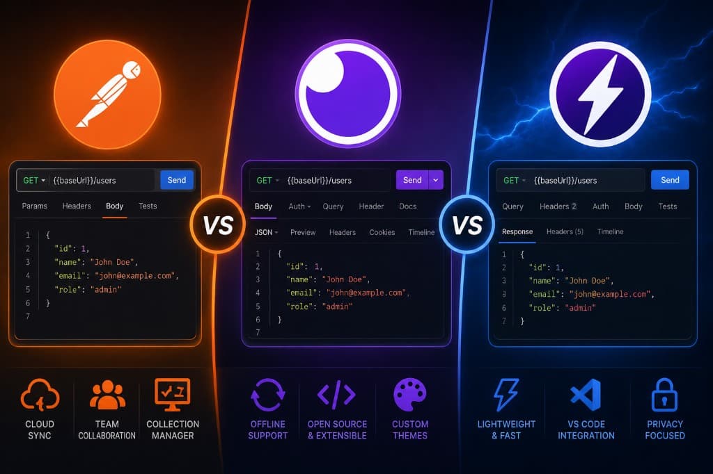 Postman vs Insomnia vs Thunder Client: Which API Client? (2026)